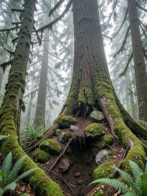 Windthrown Root Plate Monument