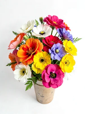 Pressed flowers arrangement