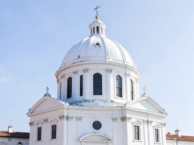 Whitewashed church dome