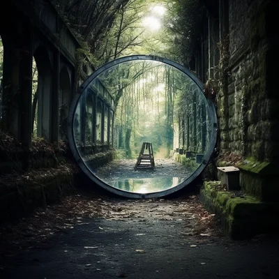 Photo. Mirror Portals Position mirrors as if theyre d