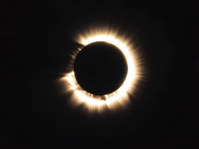 Eclipse with corona as sole light