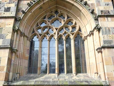 Gothic window tracery rhythm