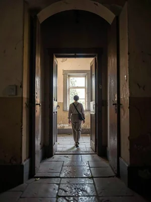 Doorway with figure far
