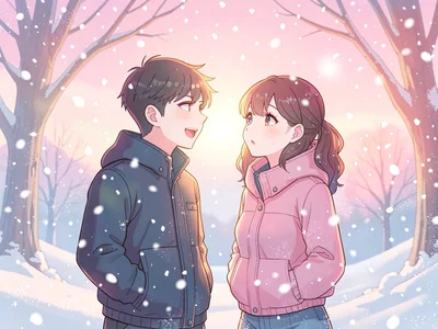 First snow wonderment