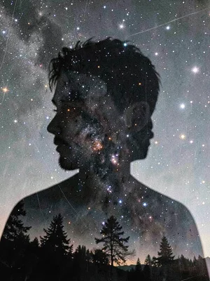 Constellation through silhouette