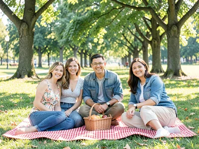 Park picnic friends