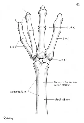 Hand anatomy technical