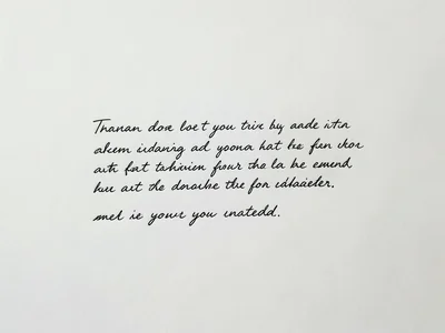 Handwritten letter on paper that transitions to digital text mid-sentence