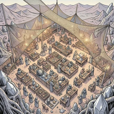 Bazaar From Above
