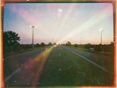Evening light with crossed colors