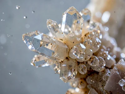 Time lapse single frame of crystal growth