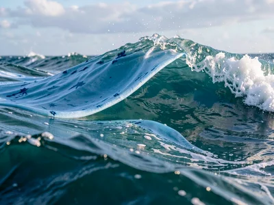 Ocean wave silk