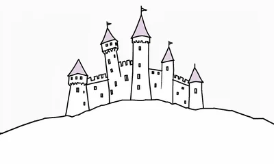 Medieval castle on a hill