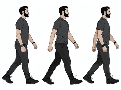 Figure walking sequence