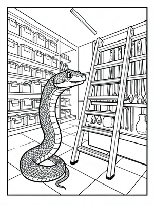 Snake shopping for ladders