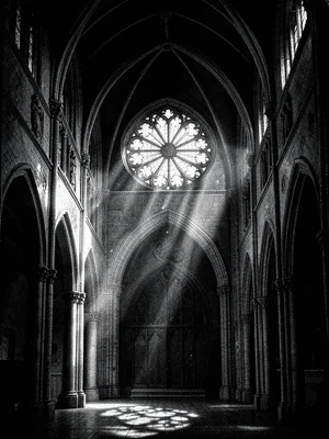 Cathedral rose window light