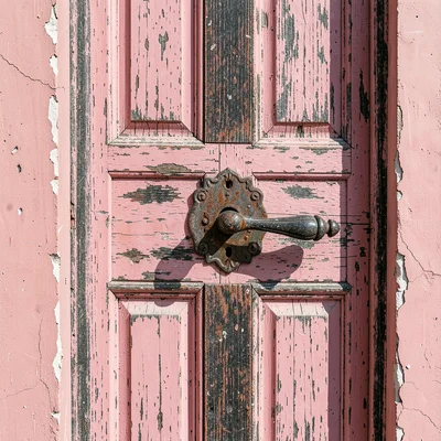 Iron Handle Lock Escutcheon