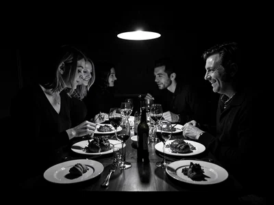 Blackout dinner experience