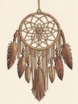 Macrame dreamcatcher