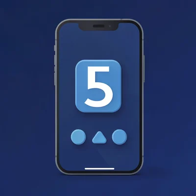 Flat UI mockup of a sleep score screen on a phone, a single large abstract numer