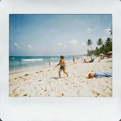 Beach instant film