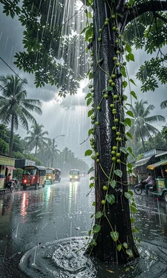 Pepper Vines in Storm