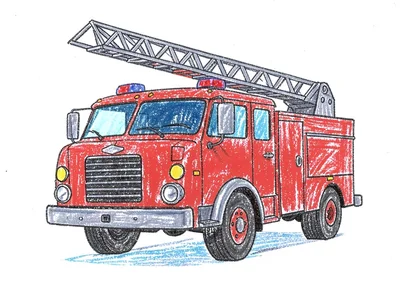Big red fire truck
