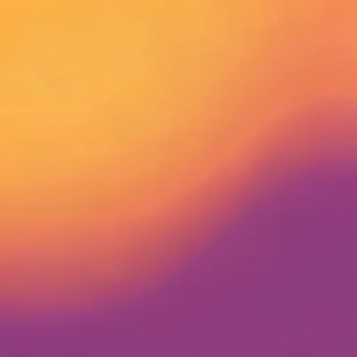 Vivid sunset mesh from saffron through tangerine into plum, gentle banding-free 