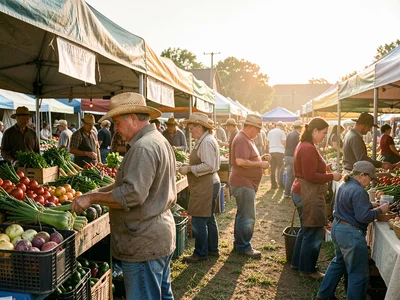 Farmers at morning market