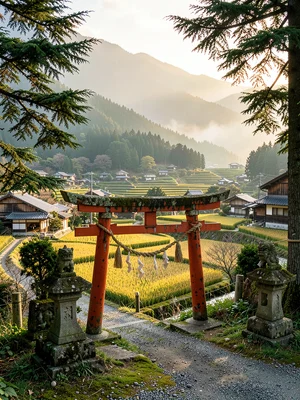Shinto Shrine at Village Crossroads