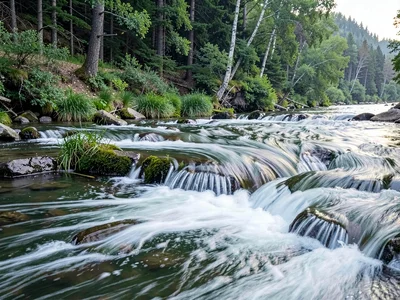 Slow water showing subtle current direction