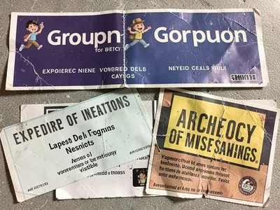 Groupon for experience never claimed, the deal regret, the voucher of intentions