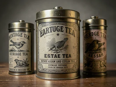 Assam Ceylon Estate Tin Design Evolution