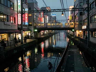 Dotonbori canal at 3am
