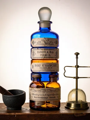 Victorian Dispensing Bottle Color Column