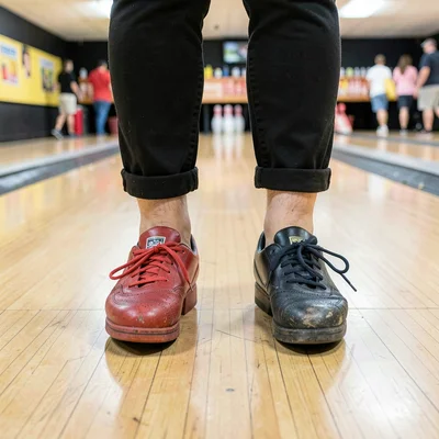 Bowling alley shoes