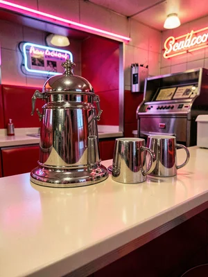 Chrome Coffee Urn