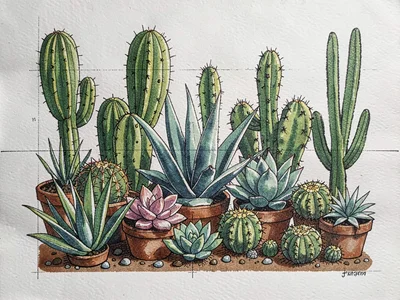 Cactus garden