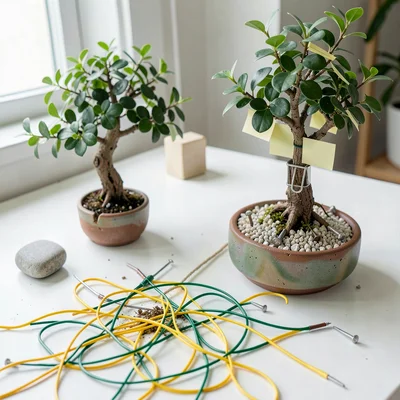 Rubber Root System — Band Tangle as Bonsai Roots