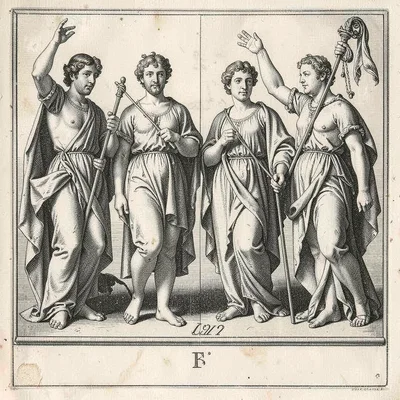 The four seasons as classical figures