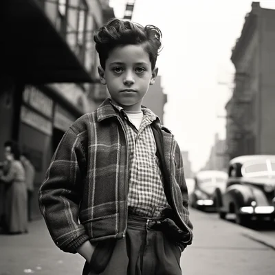 Vivian Maier photo or ugly and sick kid. street photo