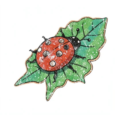 Ladybug on leaf