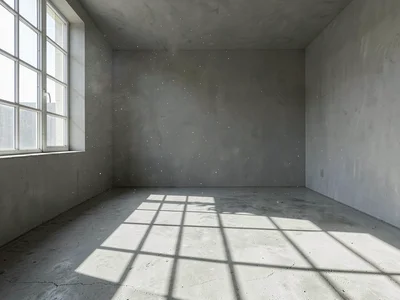 Window Grid Shadow on Concrete