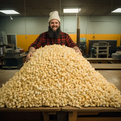 Absurdly big popcorn size in texas cinema