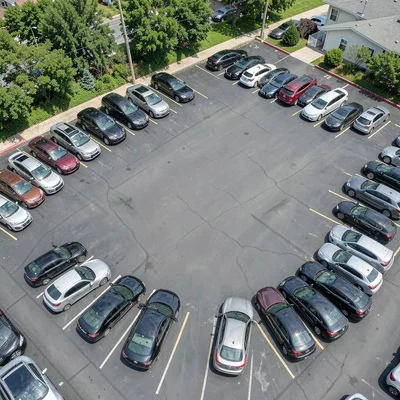Parking lot from above