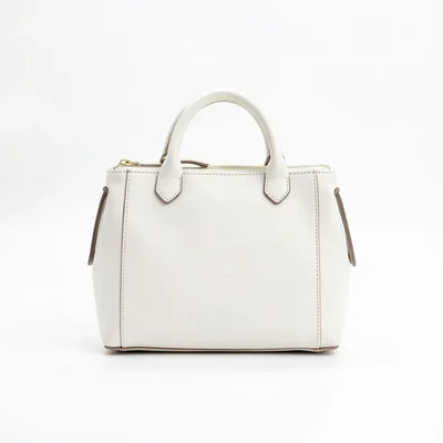 Handbag on white seamless
