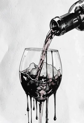 Wine pouring drip