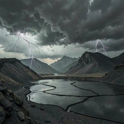 Through Oaxacan black clay vision, barro negro consciousness, Storm clouds gathe