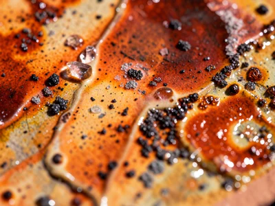 Soda-fired flashing on raw clay, atmospheric sodium creating blushing orange-red