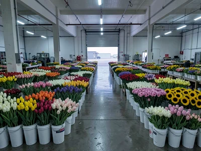 Wholesale Market Hall Wide Establishing